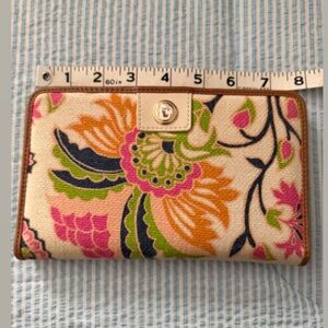 Spartina 449 Daufuskie Island High Ebb Pink Paisley Floral Wallet